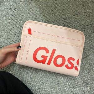 Glossier makeup bag
